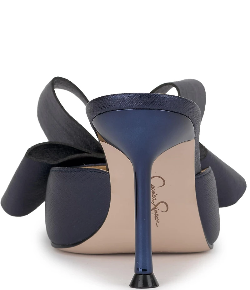 Jessica Simpson Valrin Textured Bow Dress Mules