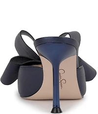 Jessica Simpson Valrin Textured Bow Dress Mules