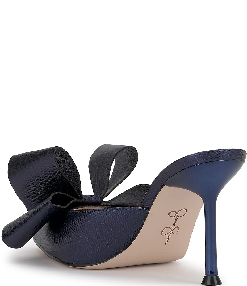 Jessica Simpson Valrin Textured Bow Dress Mules