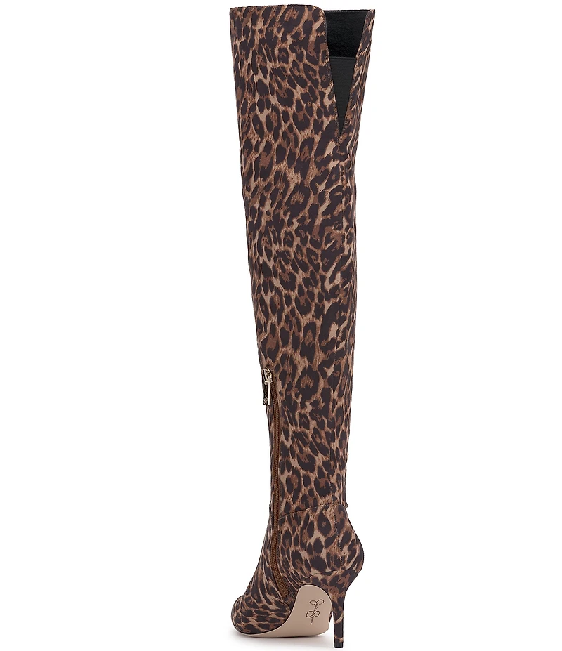 Jessica Simpson Verity Leopard Print Over The Knee High Boots