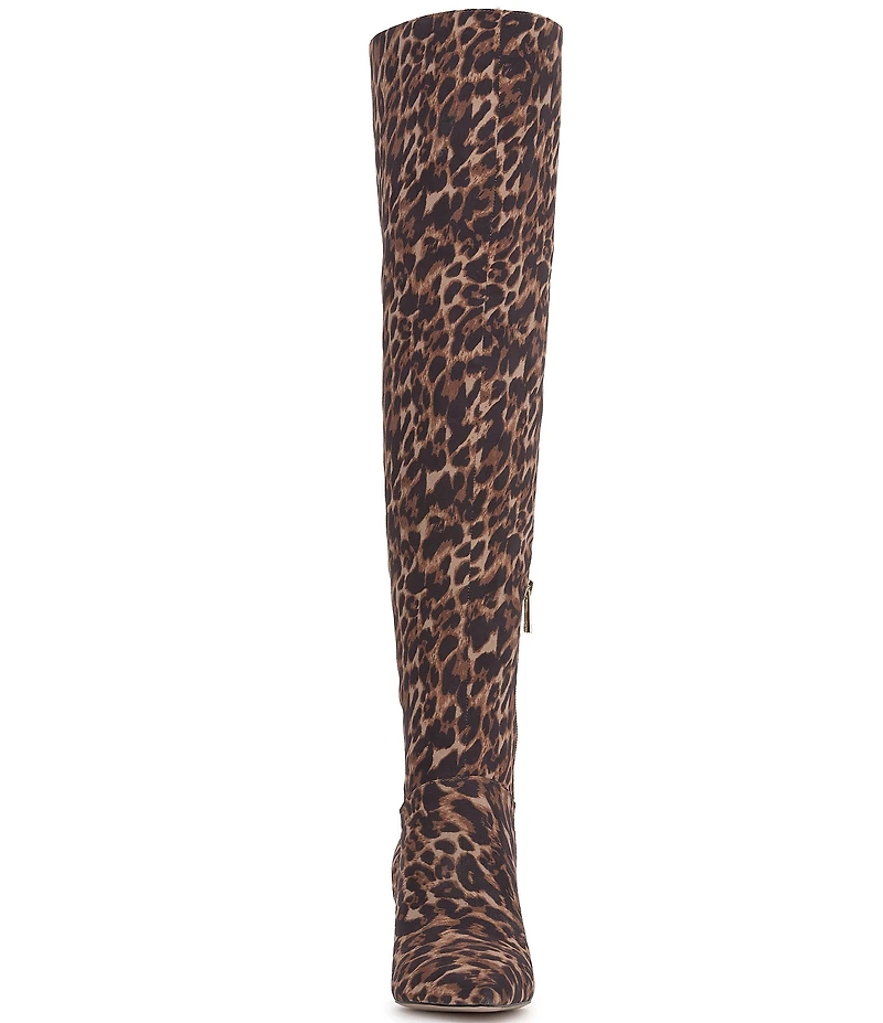 Jessica Simpson Verity Leopard Print Over The Knee High Boots
