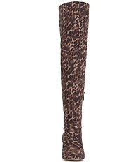 Jessica Simpson Verity Leopard Print Over The Knee High Boots