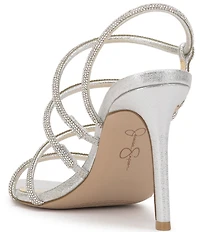 Jessica Simpson Vioreena Rhinestone Strappy Slingback Dress Sandals