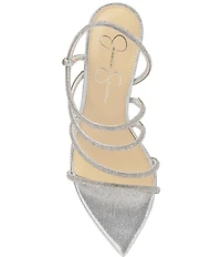 Jessica Simpson Vioreena Rhinestone Strappy Slingback Dress Sandals