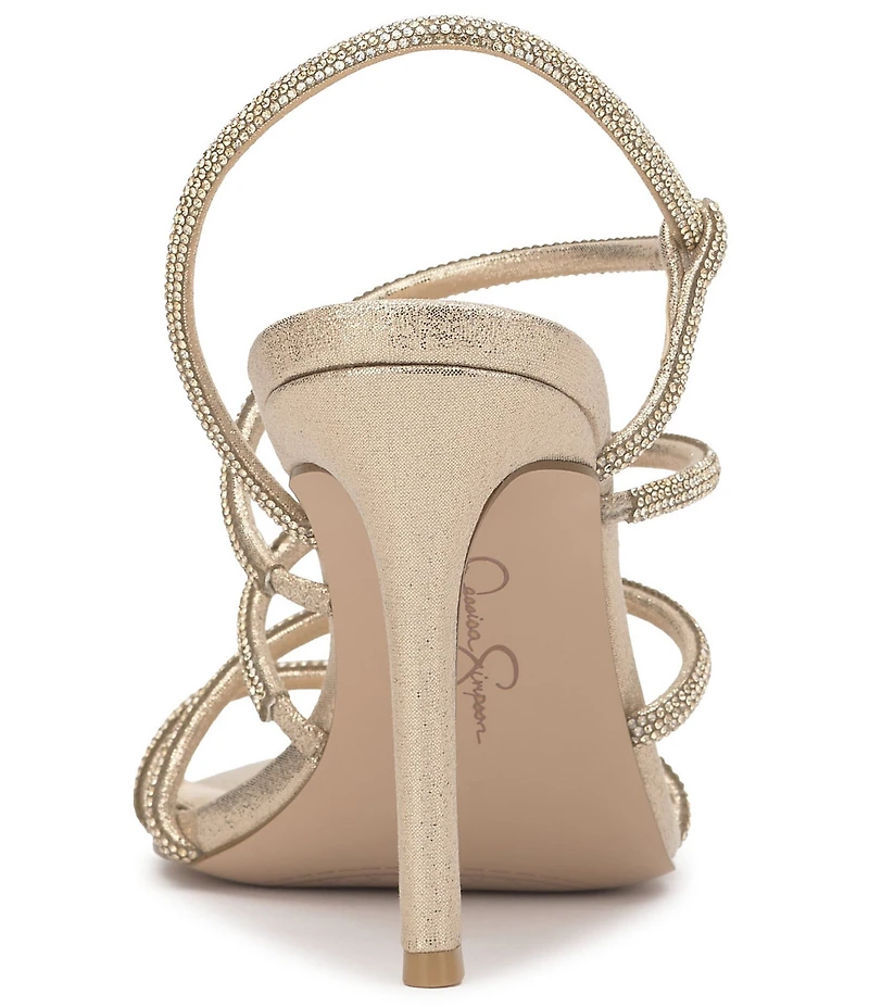 Jessica Simpson Vioreena Rhinestone Strappy Slingback Dress Sandals