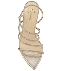 Jessica Simpson Vioreena Rhinestone Strappy Slingback Dress Sandals