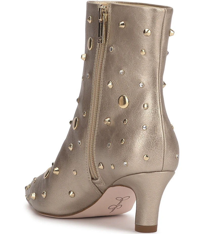 Jessica Simpson Viviana Stud Rhinestone Booties
