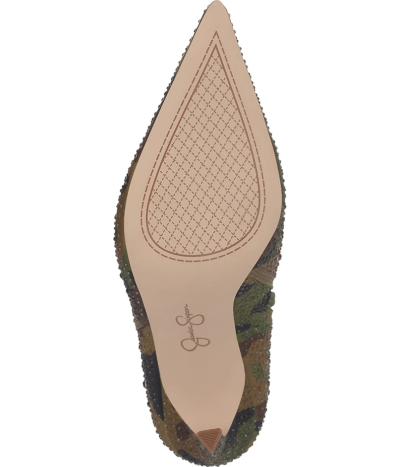 Jessica Simpson Welina Camo Rhinestone Slouch Booties