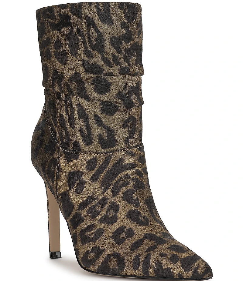 Jessica Simpson Welina Leopard Print Slouch Booties