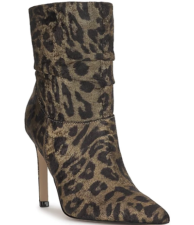 Jessica Simpson Welina Leopard Print Slouch Booties