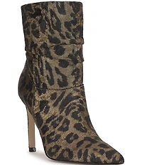 Jessica Simpson Welina Leopard Print Slouch Booties