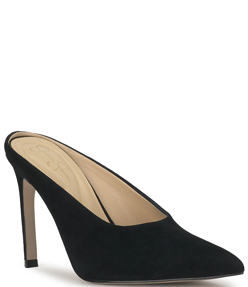 Jessica Simpson Wilix Suede Stiletto Mules