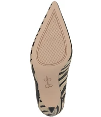 Jessica Simpson Wilix Zebra Print Stiletto Mules