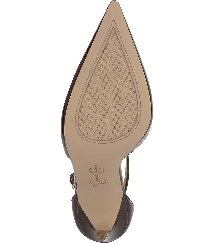 Jessica Simpson Willna Crinkle Patent T-Strap Pumps