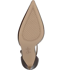 Jessica Simpson Willna Crinkle Patent T-Strap Pumps