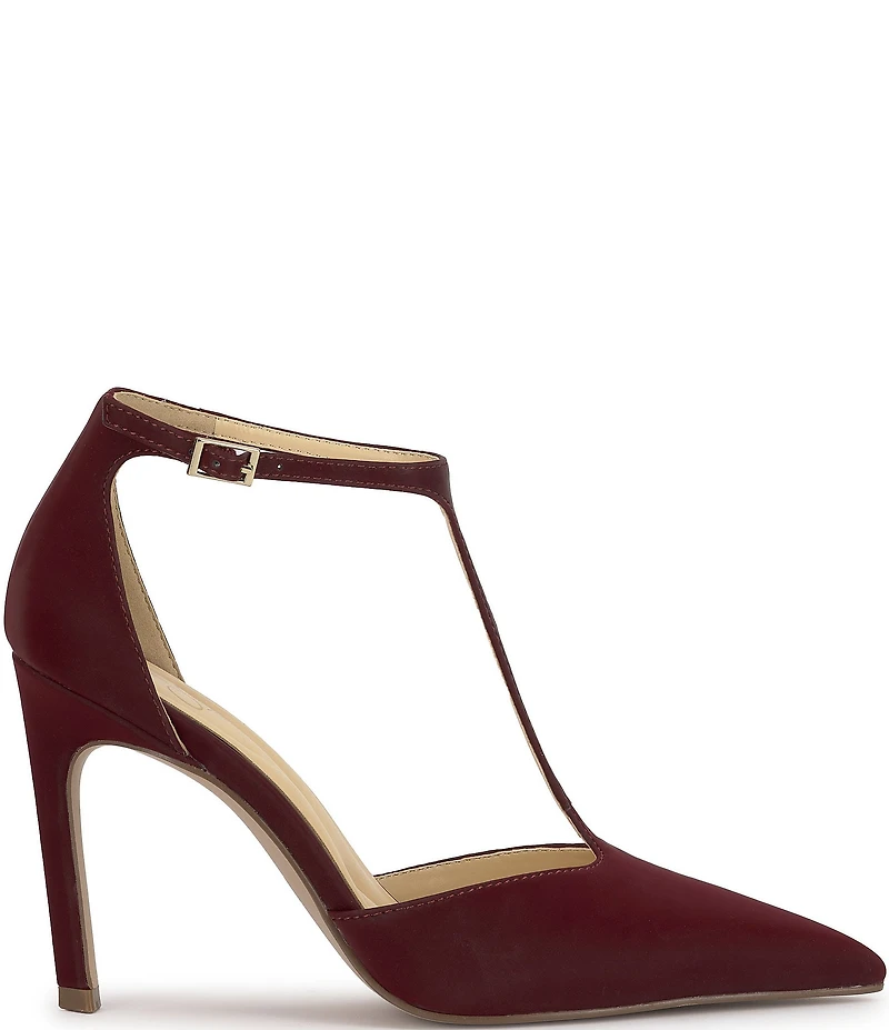 Jessica Simpson Willna Satin T-Strap Pumps