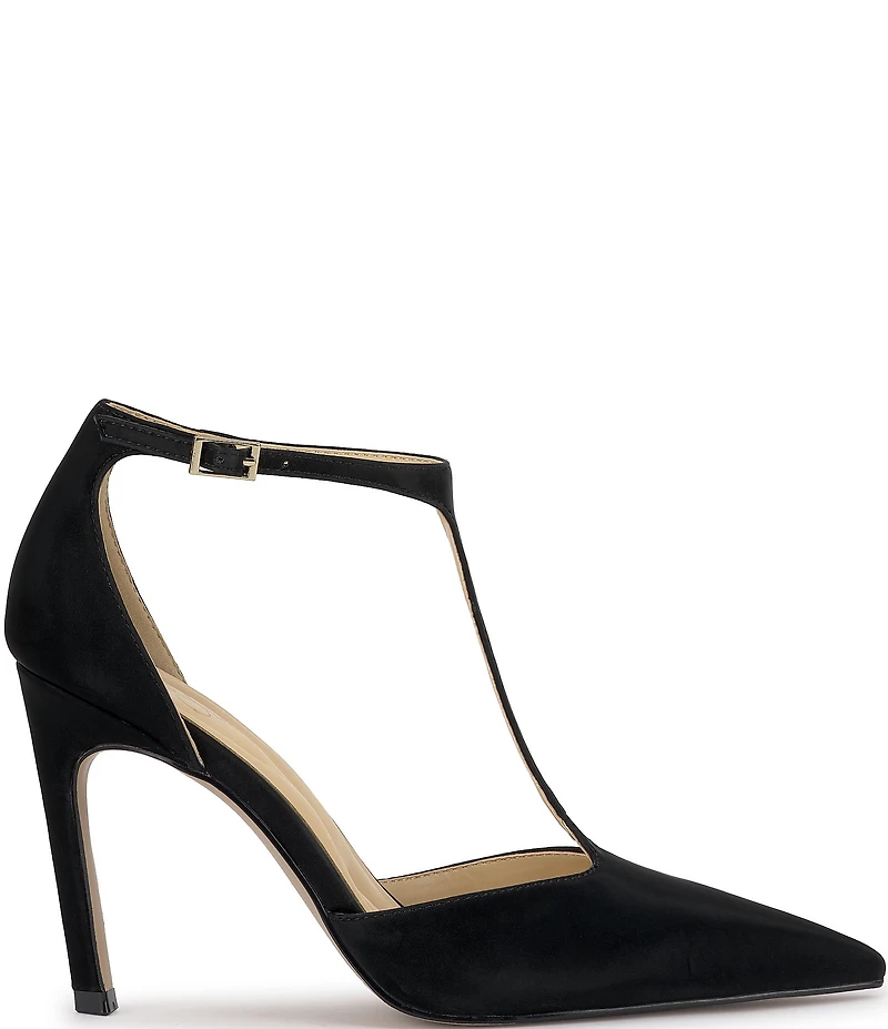 Jessica Simpson Willna Satin T-Strap Pumps