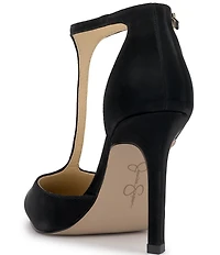 Jessica Simpson Willna Satin T-Strap Pumps