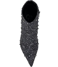 Jessica Simpson Wilonix Bandana Print Studded Pointed Toe Booties