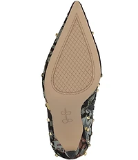 Jessica Simpson Wilonix Floral Studded Pointed Toe Booties