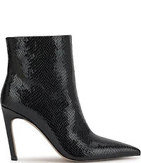 Jessica Simpson Wilonix Snake Embossed Pointed Toe Booties