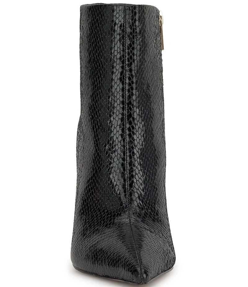 Jessica Simpson Wilonix Snake Embossed Pointed Toe Booties