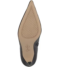 Jessica Simpson Wilonix Snake Embossed Pointed Toe Booties