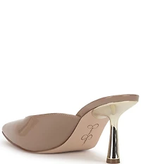 Jessica Simpson Xia Patent Mirror Heeled Mules