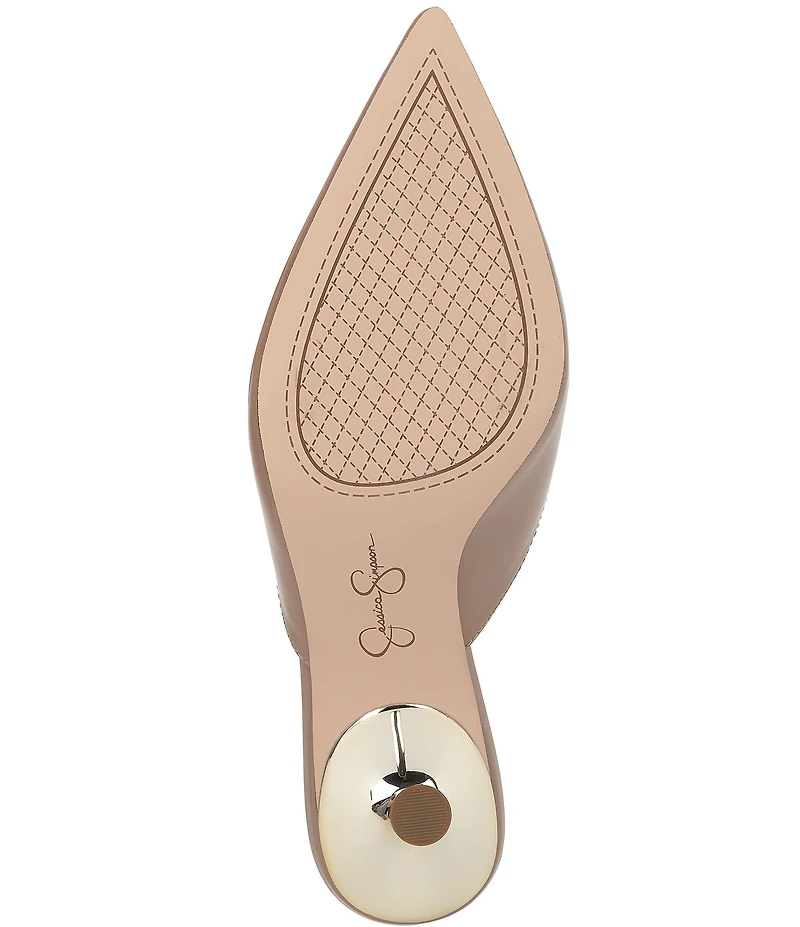 Jessica Simpson Xia Patent Mirror Heeled Mules