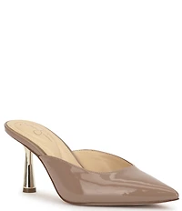 Jessica Simpson Xia Patent Mirror Heeled Mules