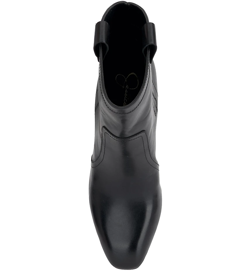Jessica Simpson Xovira Leather Western Dress Booties
