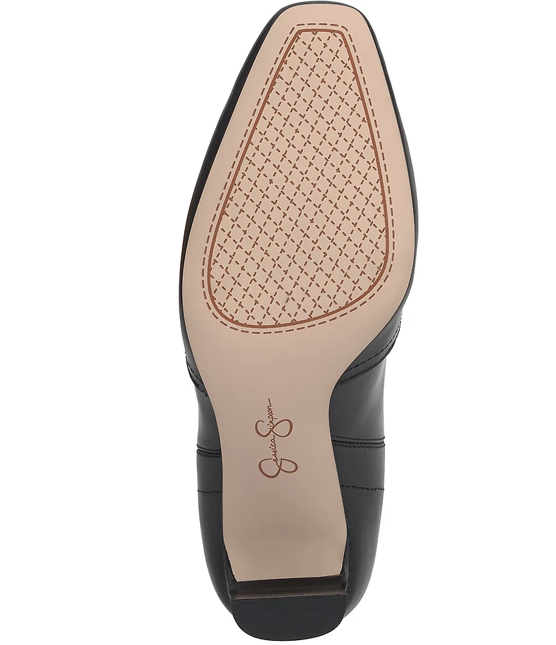 Jessica Simpson Xovira Leather Western Dress Booties