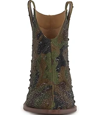 Jessica Simpson Zadie Camo Print Rhinestone Western Booties