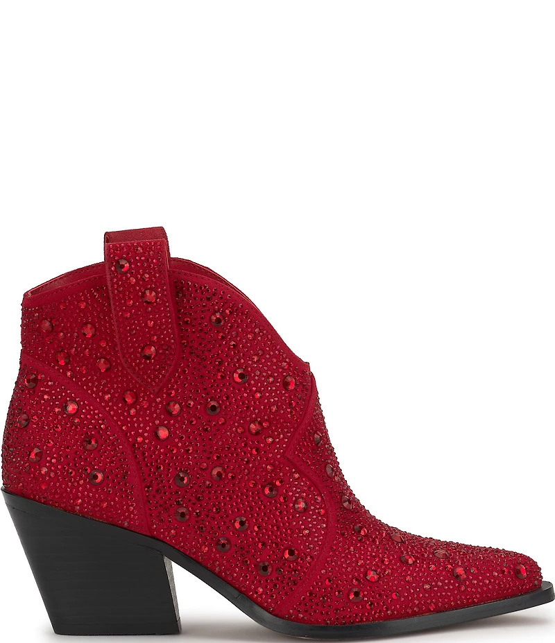 Jessica Simpson Zadie Rhinestone Western Booties