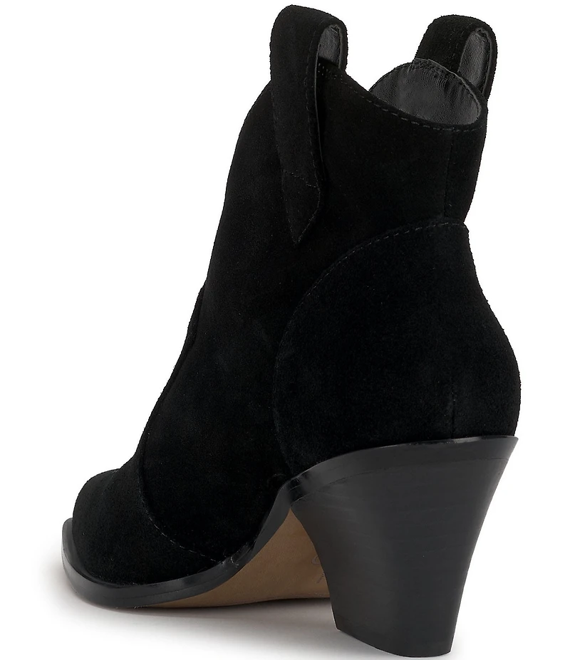 Jessica Simpson Zadie Suede Western Booties