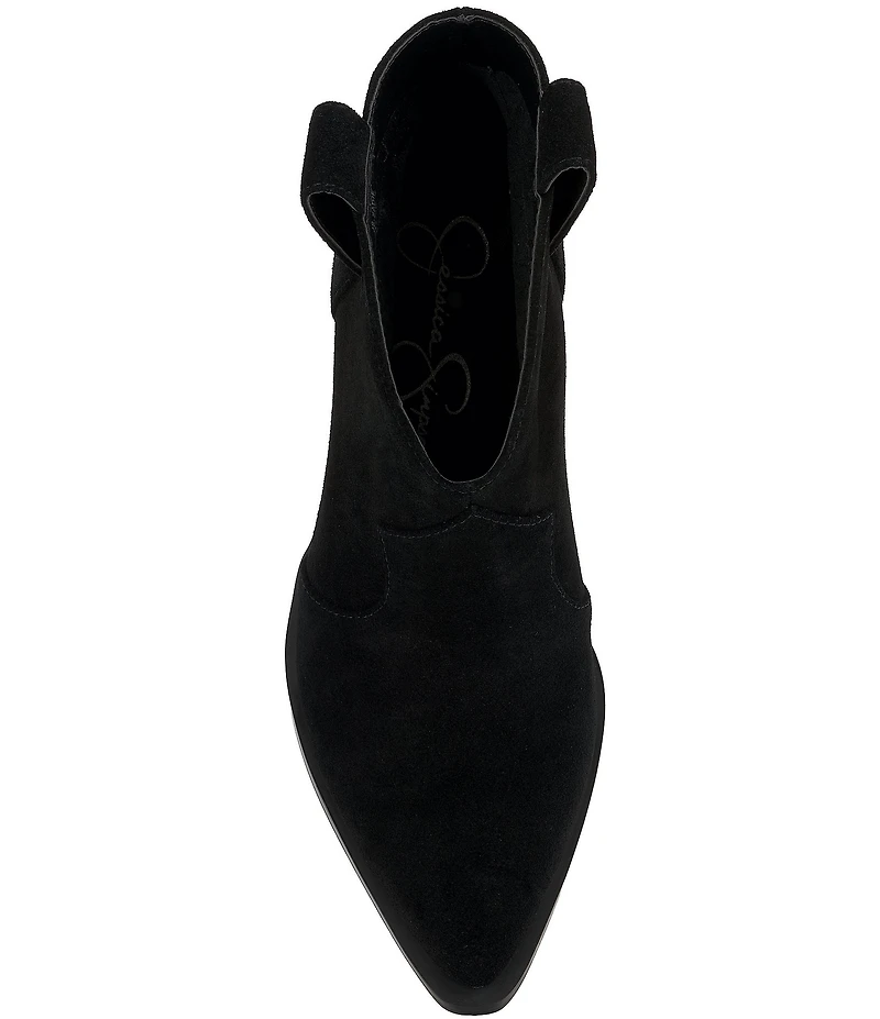 Jessica Simpson Zadie Suede Western Booties