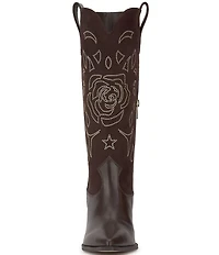 Jessica Simpson Zodra Rose Studded Detail Western Boots