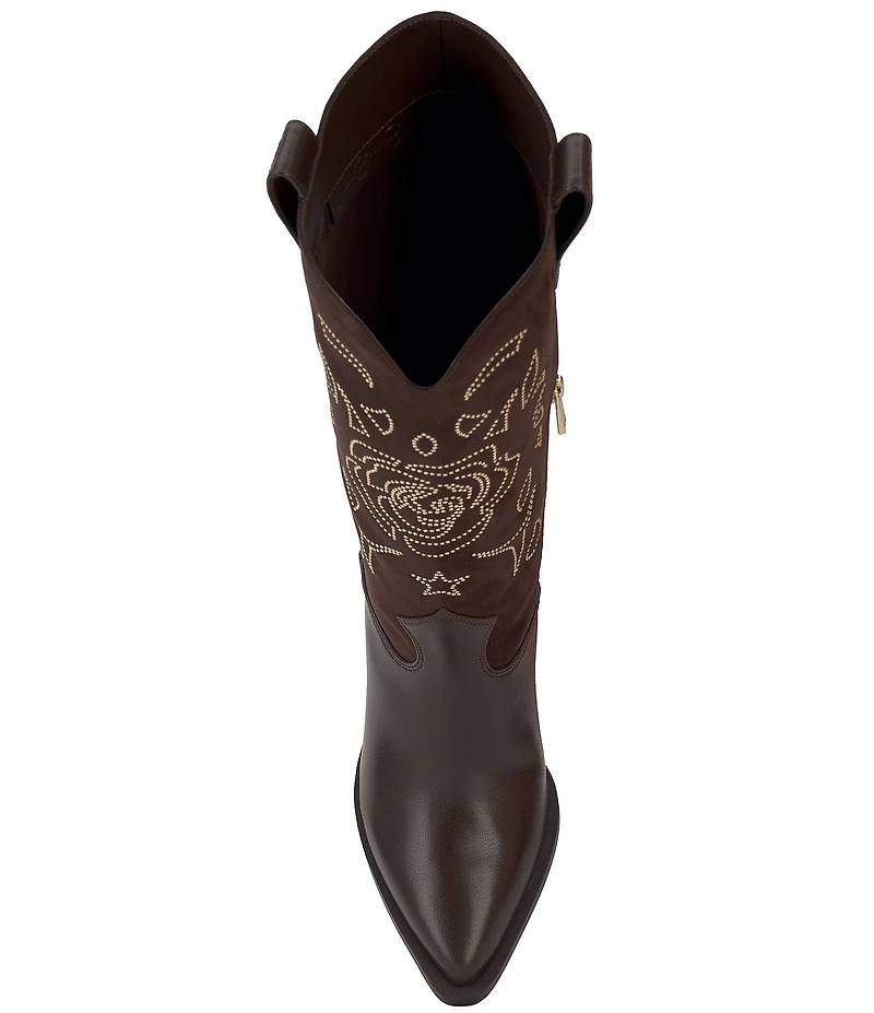 Jessica Simpson Zodra Rose Studded Detail Western Boots