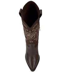 Jessica Simpson Zodra Rose Studded Detail Western Boots