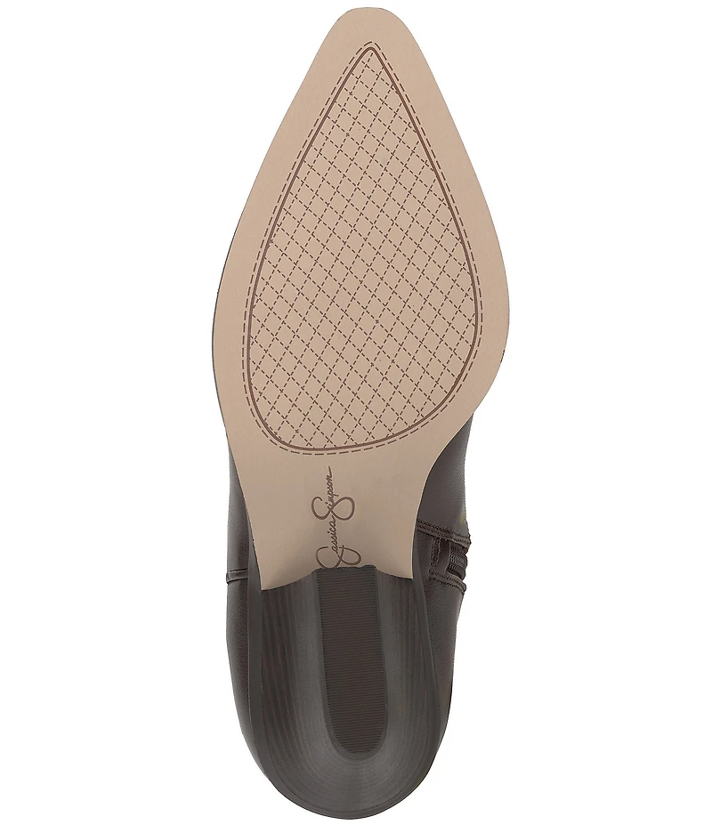 Jessica Simpson Zodra Rose Studded Detail Western Boots