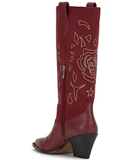 Jessica Simpson Zodra Rose Studded Detail Western Boots