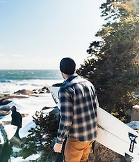 JETTY Arbor Midweight Flannel Long Sleeve Woven Shirt