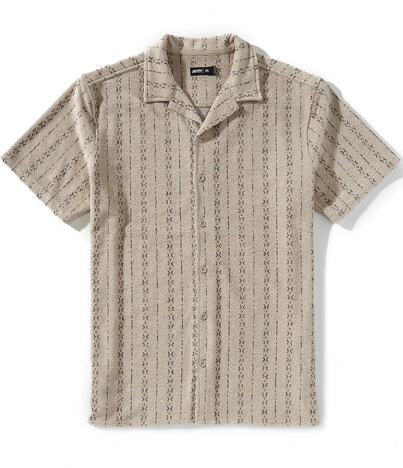 JETTY Asbury Short Sleeve Woven Camp Shirt