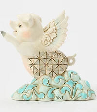 Jim Shore Heartwood Creek Collection Flying Pig Mini Figurine