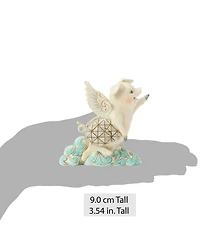 Jim Shore Heartwood Creek Collection Flying Pig Mini Figurine