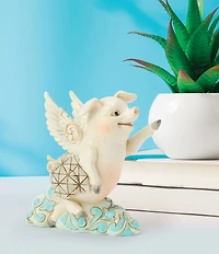Jim Shore Heartwood Creek Collection Flying Pig Mini Figurine