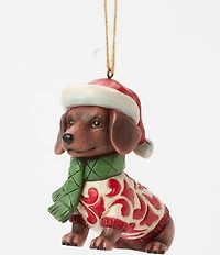 Jim Shore Christmas Dog Dachshund Ornament