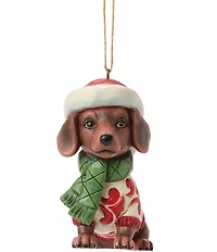 Jim Shore Christmas Dog Dachshund Ornament