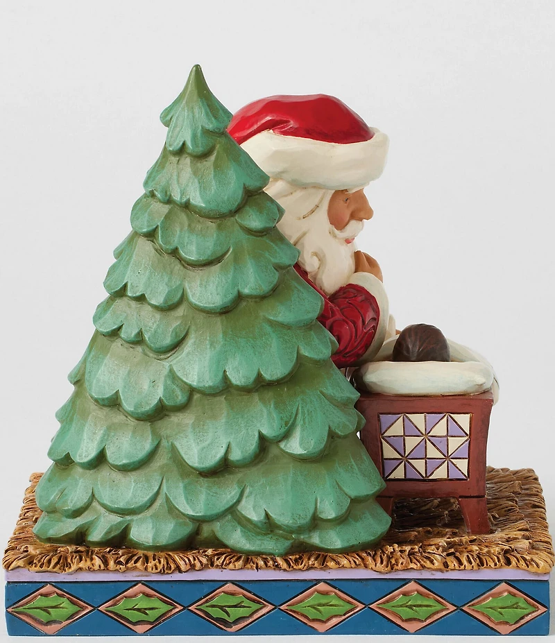 Jim Shore Christmas Miracle Santa Kneeling Over Baby Jesus Figurine
