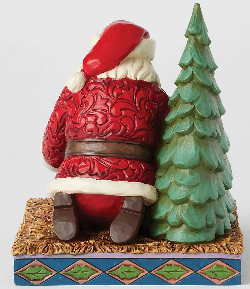 Jim Shore Christmas Miracle Santa Kneeling Over Baby Jesus Figurine